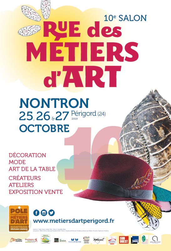 affiche salon rue metiers art nontron