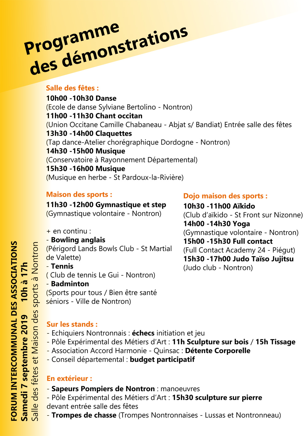 Forum démos 2019