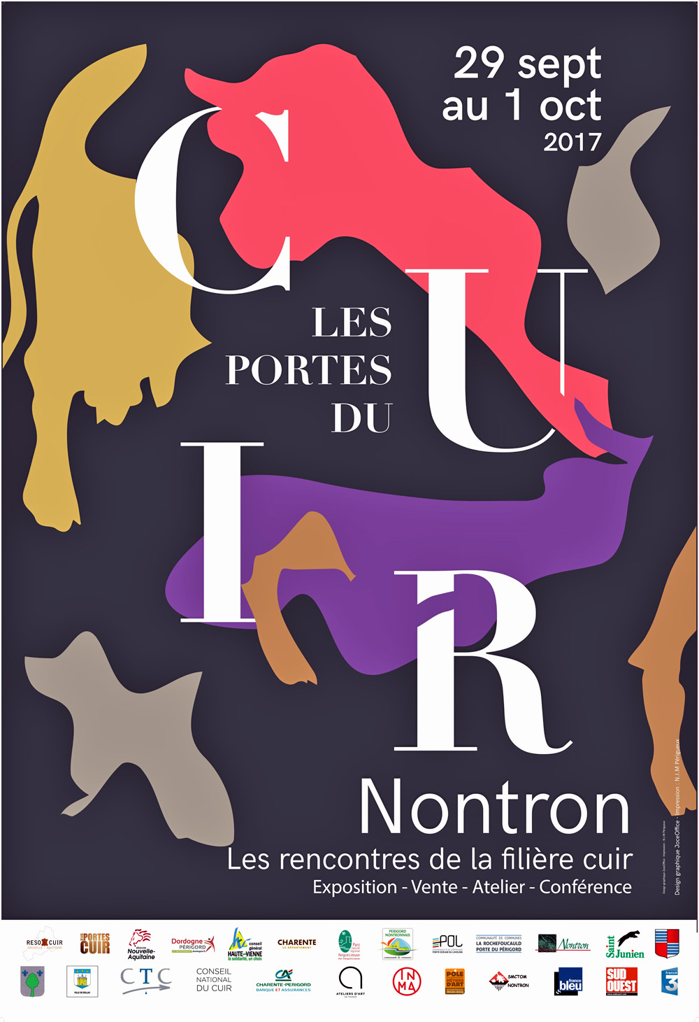Affiches portes cuir 2017