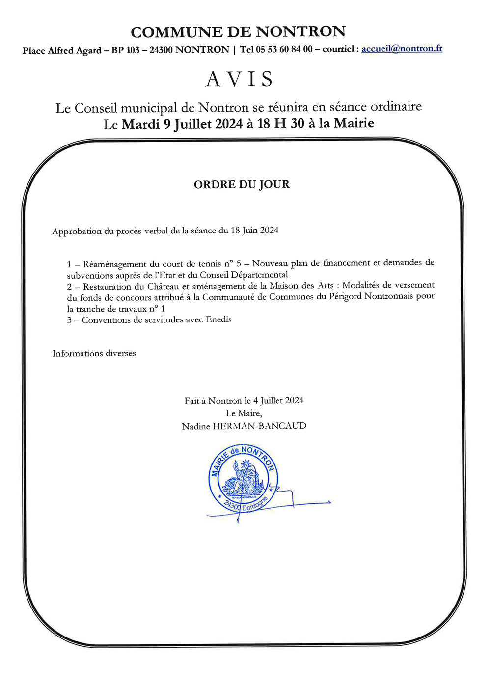 CM 9 juillet 2024