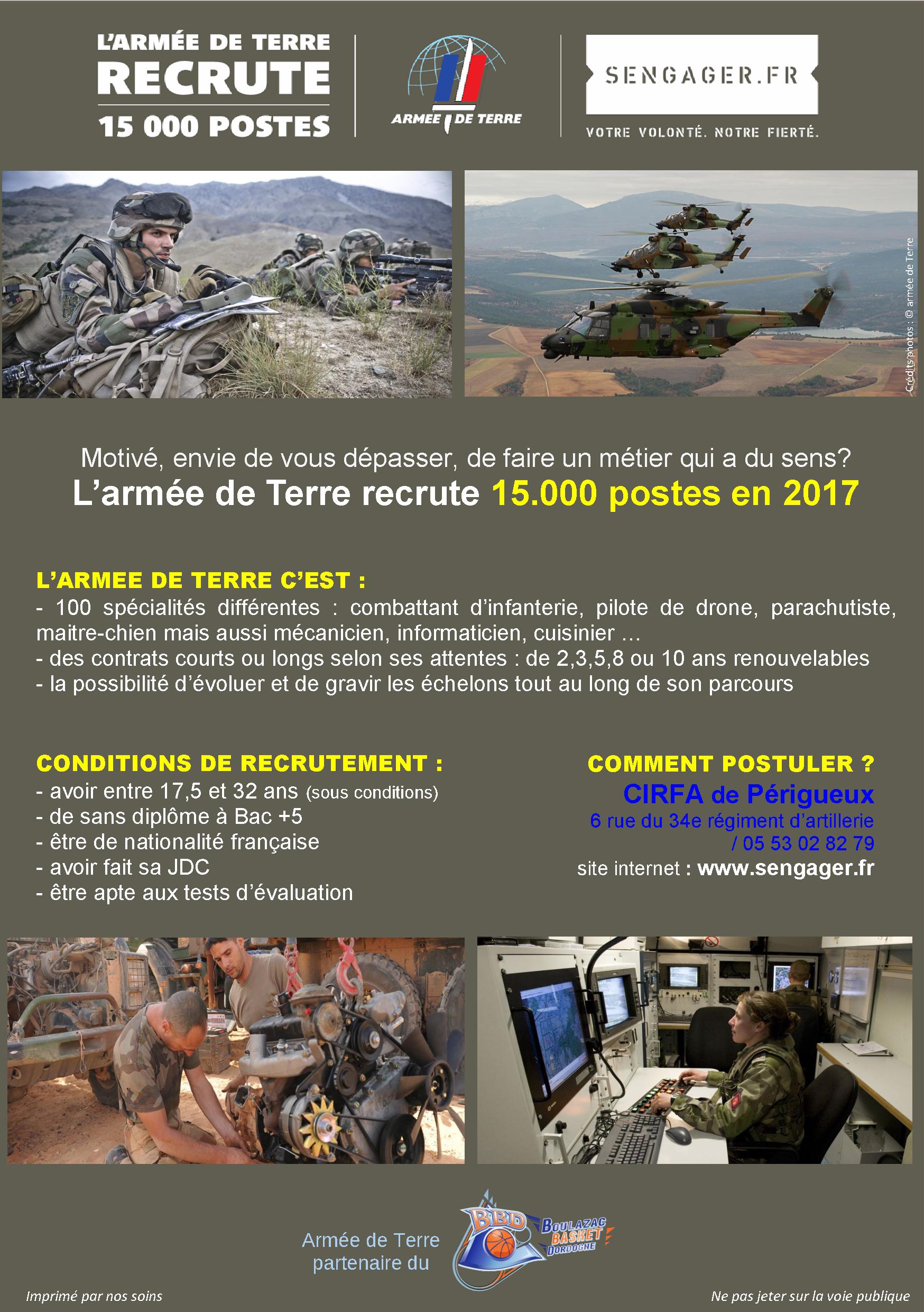 flyer armée de Terre